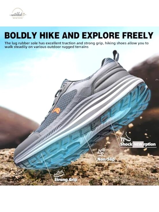 Men\'s Orthopedic Trail Running Shoes Arch Support Plantar Fasciitis Hiking main image 6